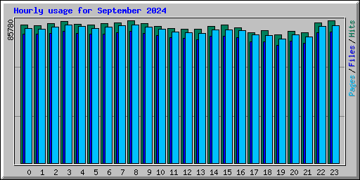 Hourly usage for September 2024