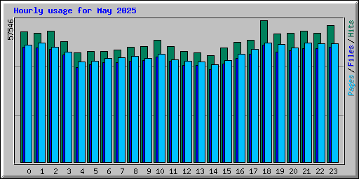 Hourly usage for May 2025